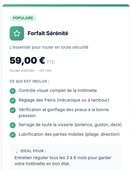 Forfait Sérénité
